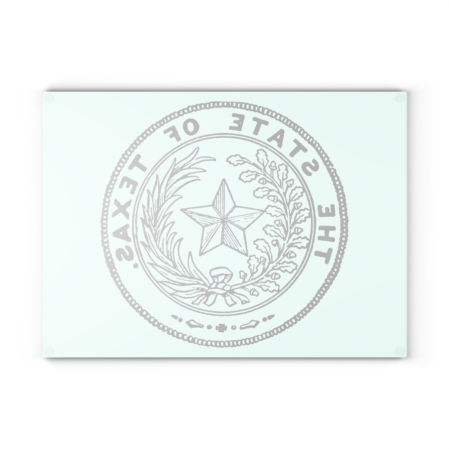 "Texas Seal Glass Cutting Board"