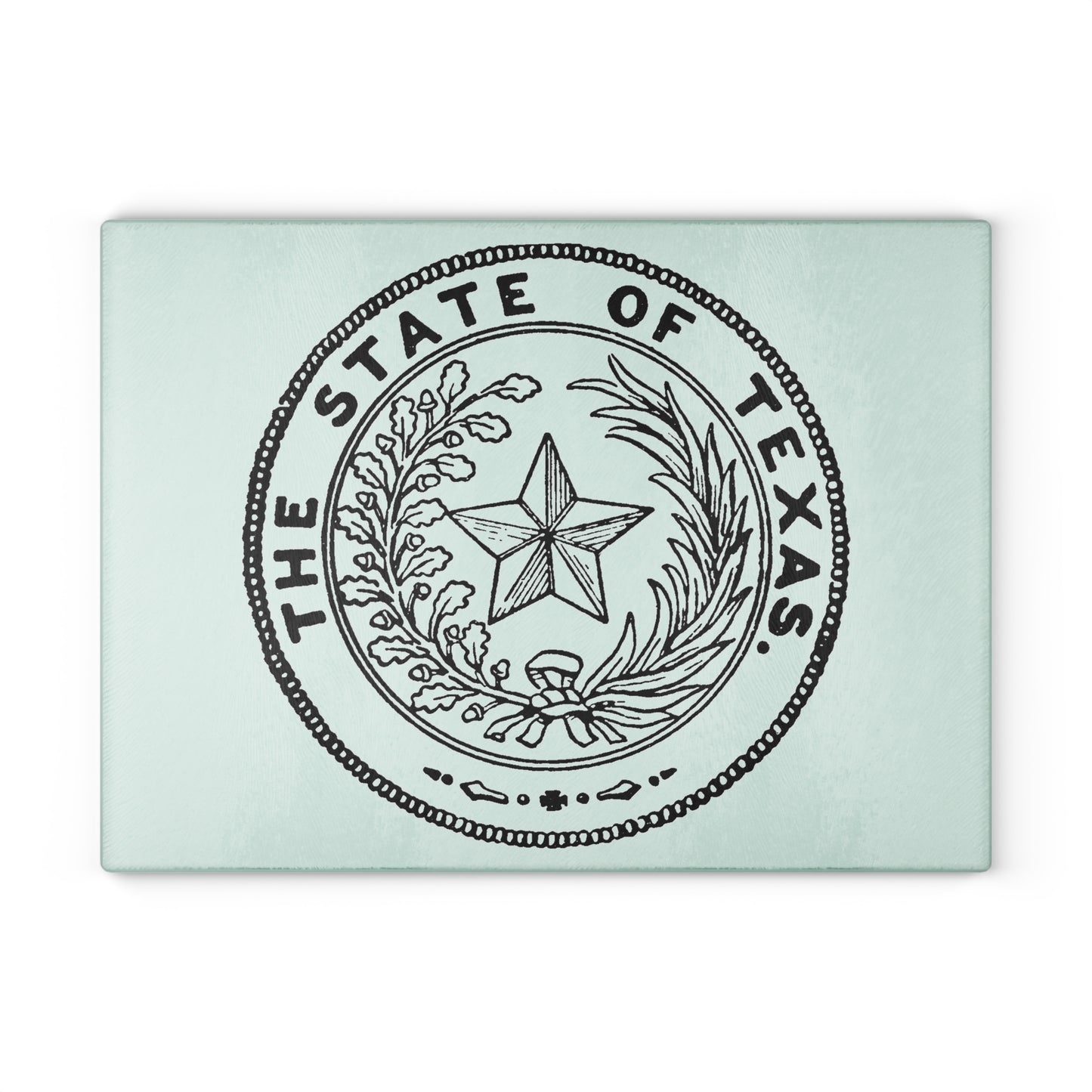 "Texas Seal Glass Cutting Board"