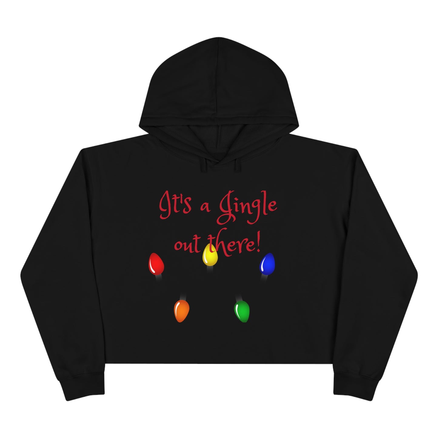 It's a Jingle Out There! Crop Hoodie