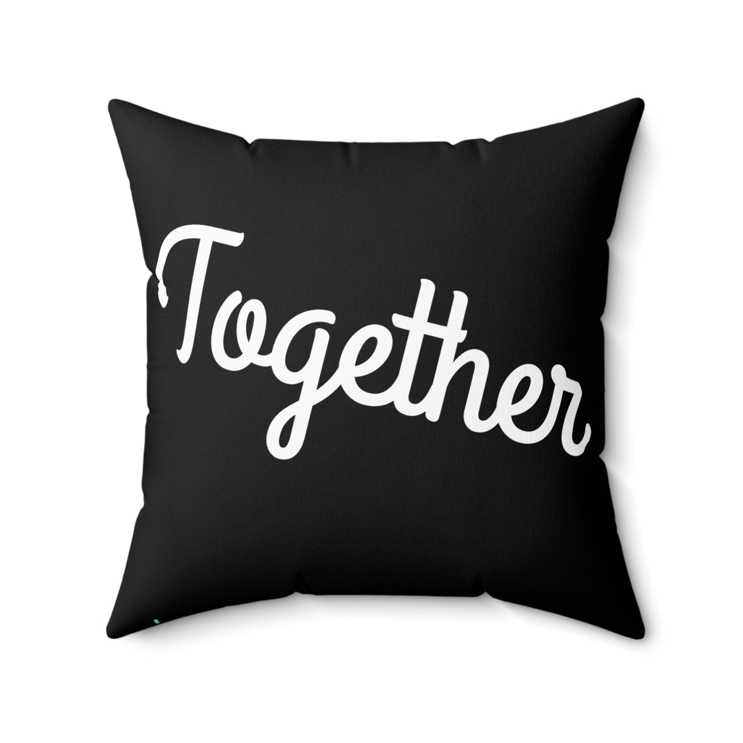 You & Me Together Spun Polyester Square Pillow