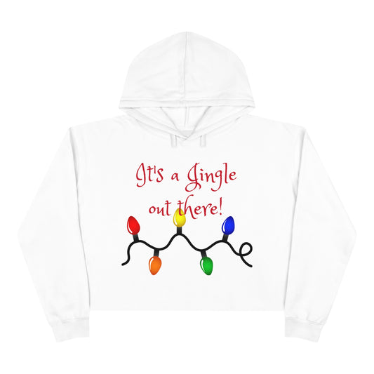 It's a Jingle Out There! Crop Hoodie