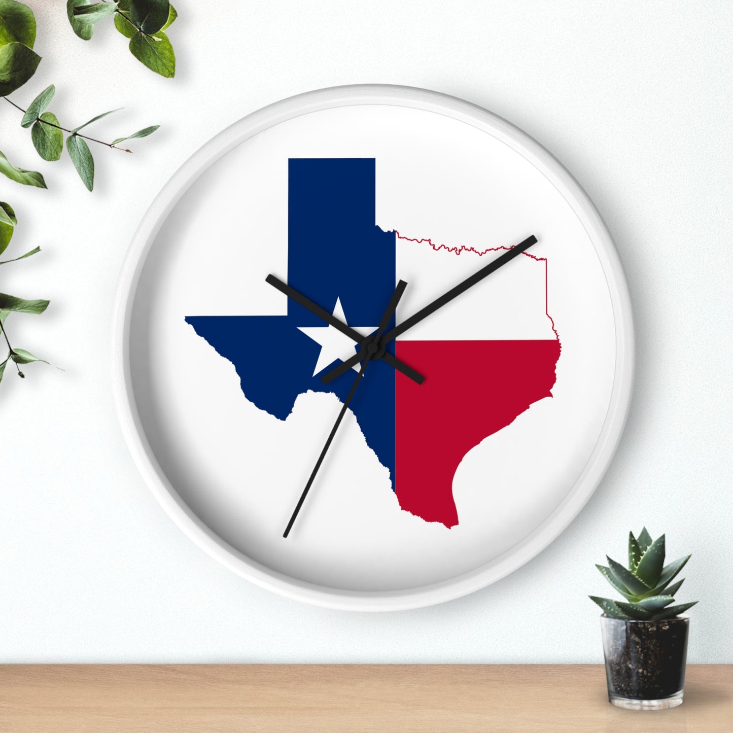 A Texas Flag Wall Clock
