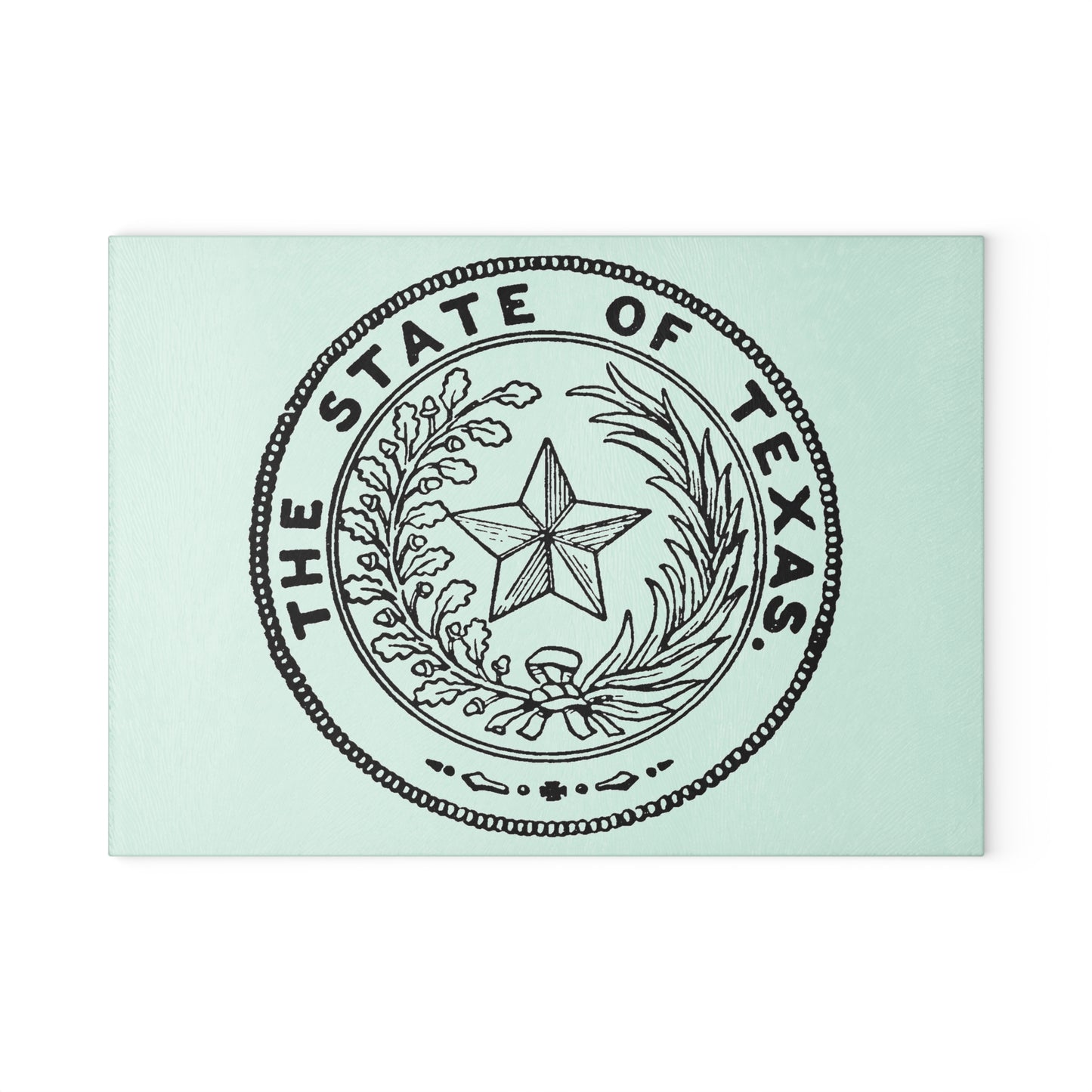 "Texas Seal Glass Cutting Board"