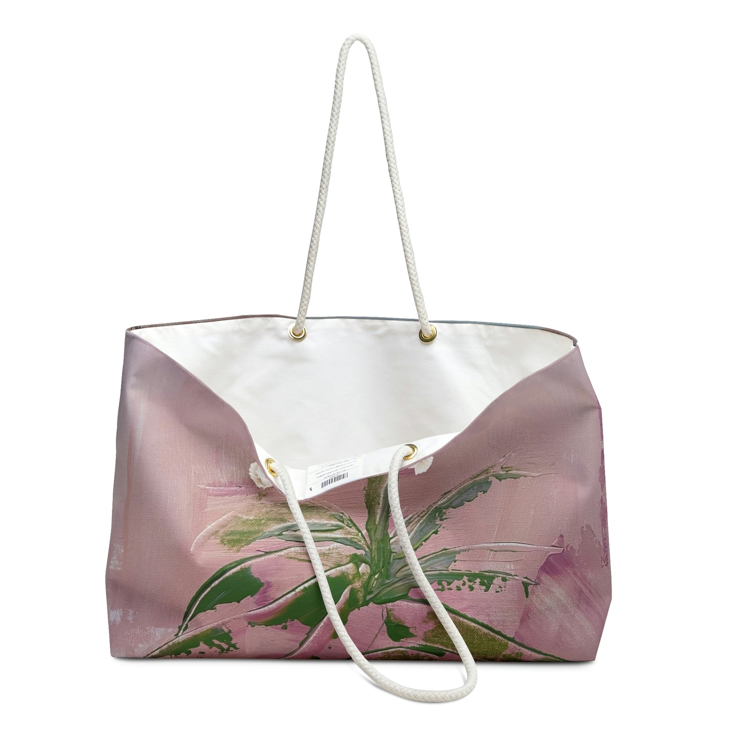 Coral Palm Weekender Bag
