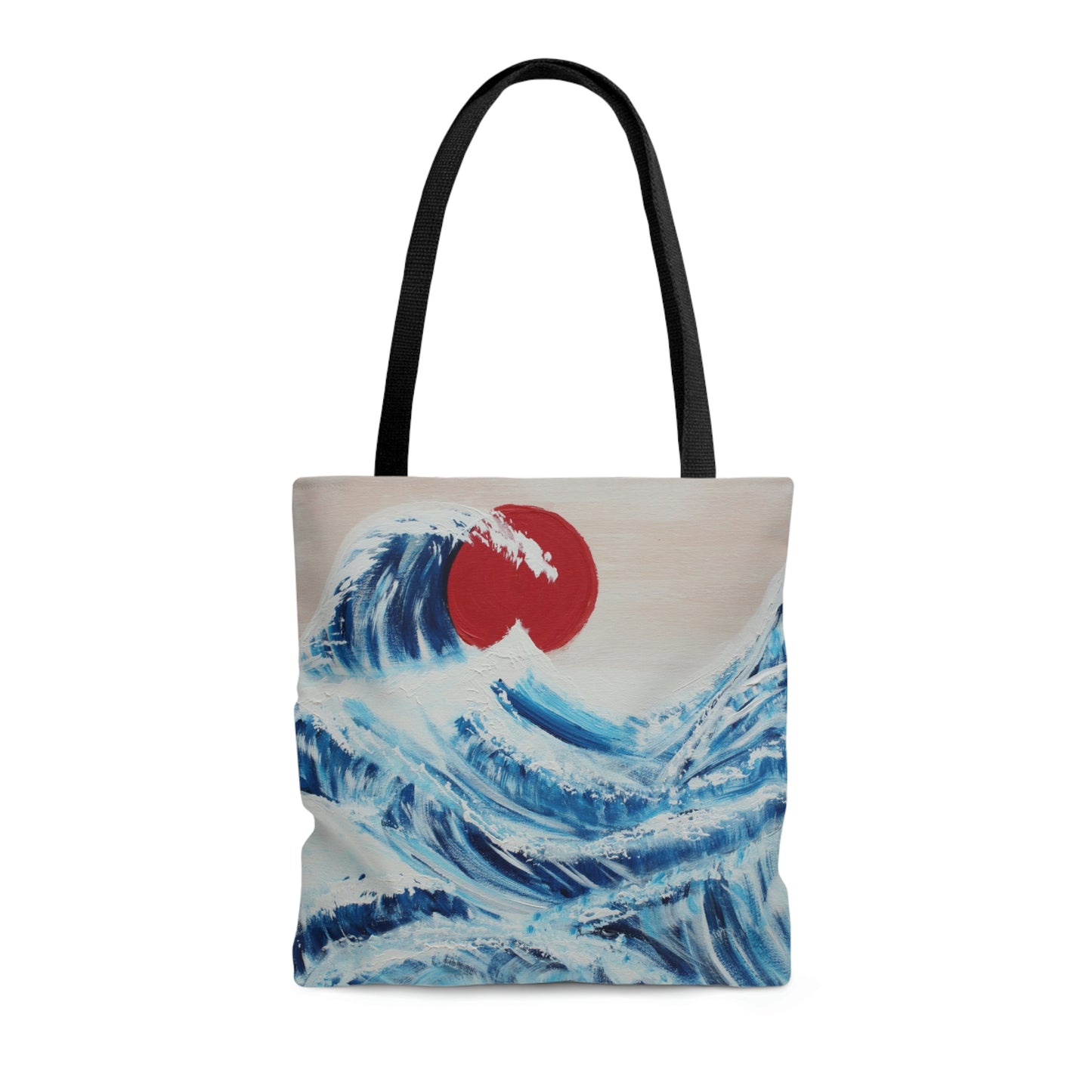 Tsunami Blue/Red Tote Bag