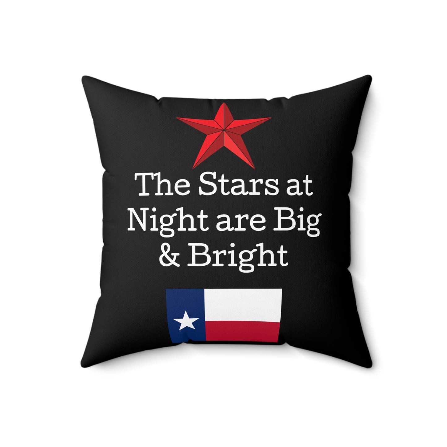 Deep in the Heart of Texas Spun Polyester Square Pillow