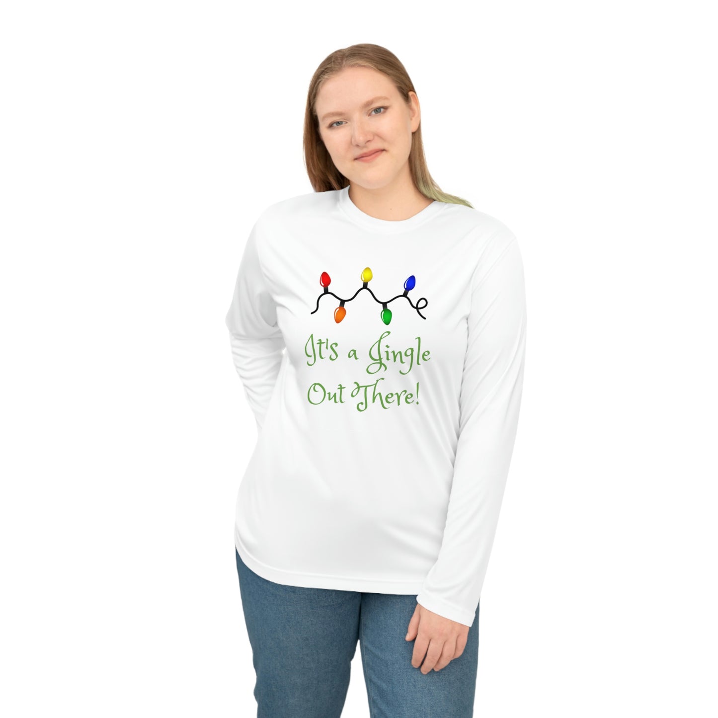 "It's a Jingle Out There! "Unisex Performance Long Sleeve Shirt