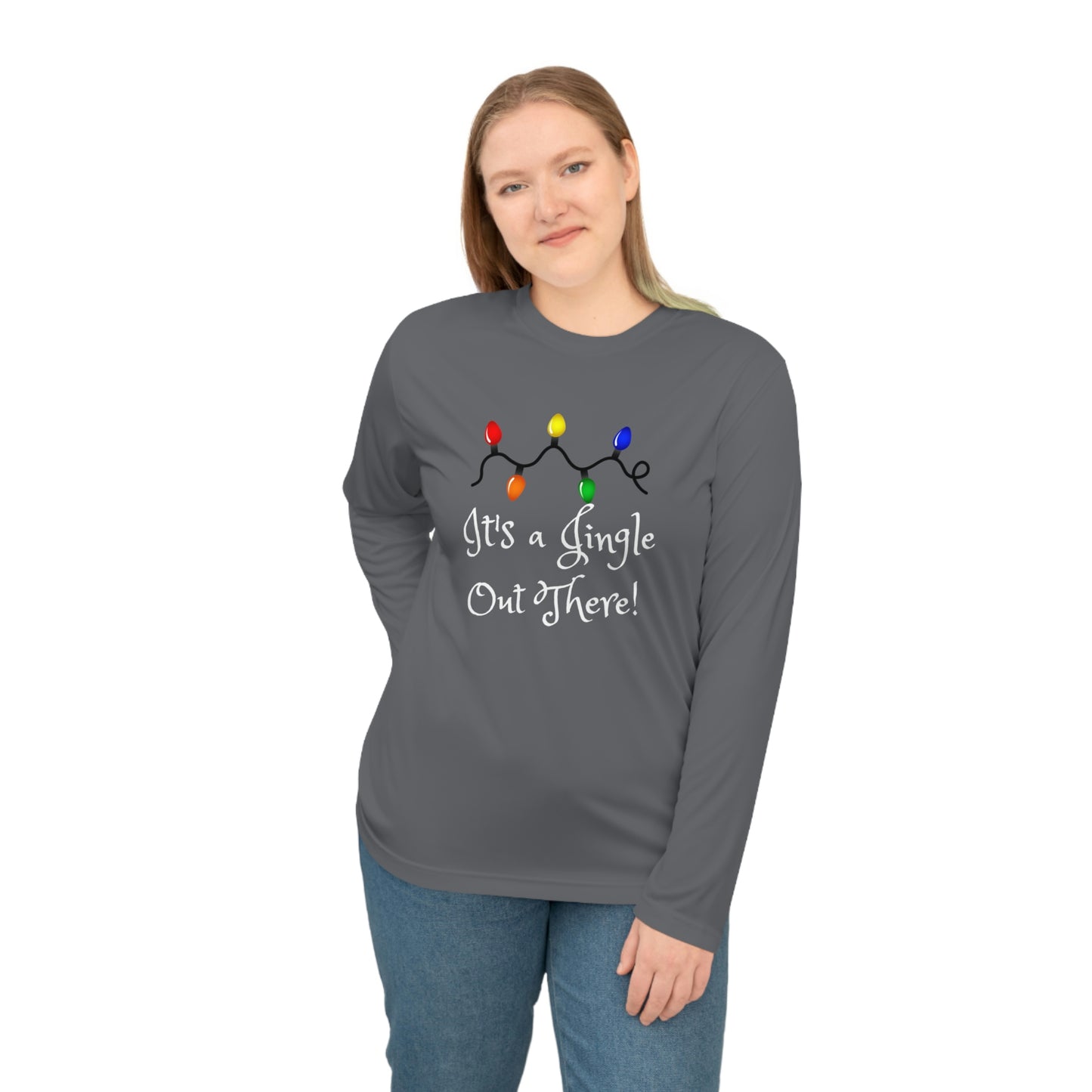 "It's a Jingle Out There! "Unisex Performance Long Sleeve Shirt