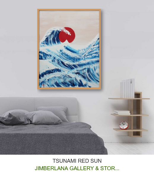 "Art- Tsunami Red Sun"
