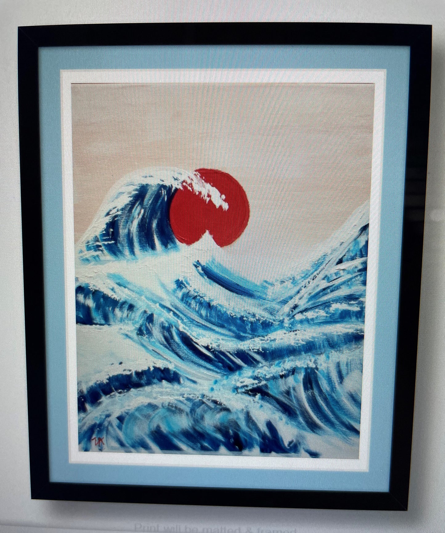 "Art- Tsunami Red Sun"