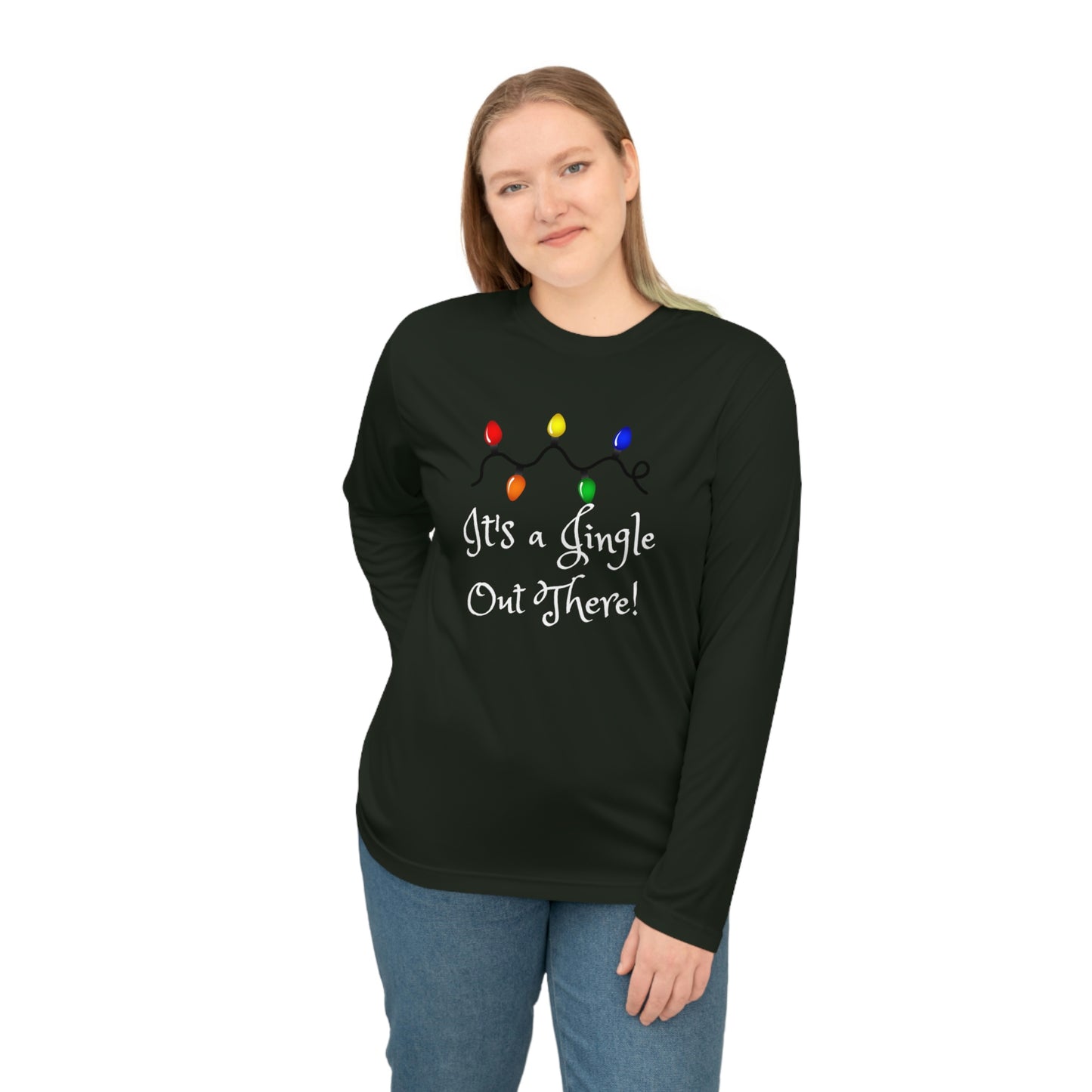 "It's a Jingle Out There! "Unisex Performance Long Sleeve Shirt