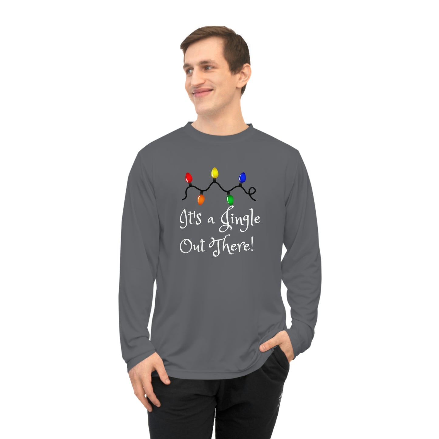 "It's a Jingle Out There! "Unisex Performance Long Sleeve Shirt